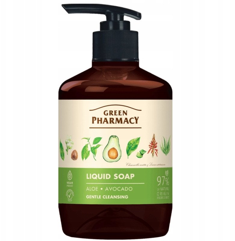 Green Pharmacy Mydło w Płynie Aloes i Awokado 460ml