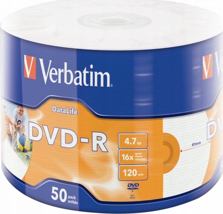 Verbatim DVD-R 4.7 GB 16x 50 sztuk (43793)