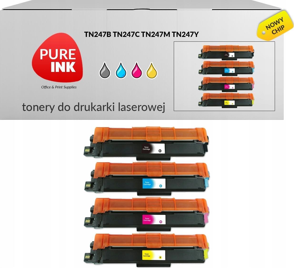 Toner Pureink Zestaw CMYK Zamiennik TN247