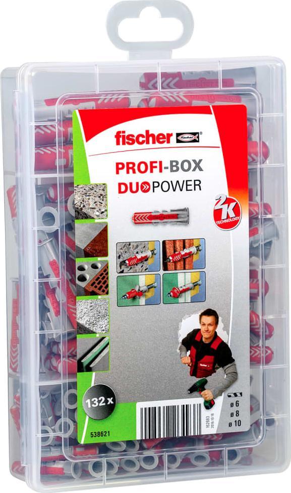 Fischer Fischer Zestaw kołków PROFI-BOX DUOPOWER, 132 elementy