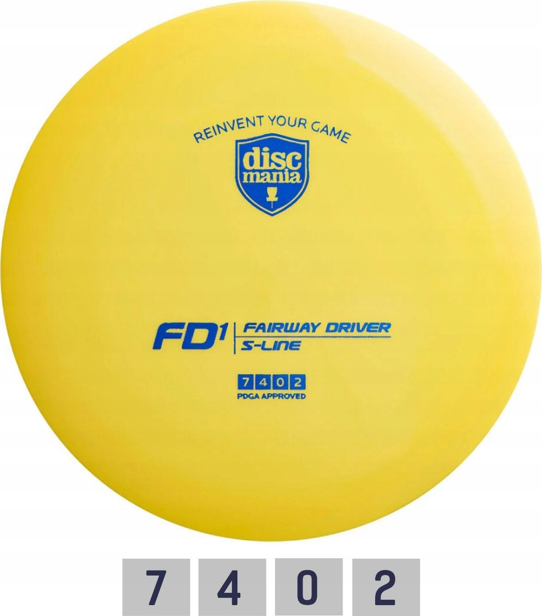 Diskgolfo diskas Fairway Driver S-LINE FD1 Yellow