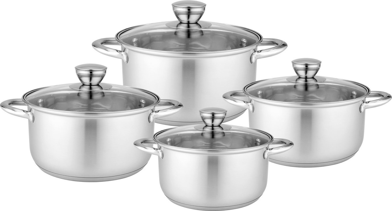 Florina Komplet garnków ze stali nierdzewnej Florina Matteo 8 elementów