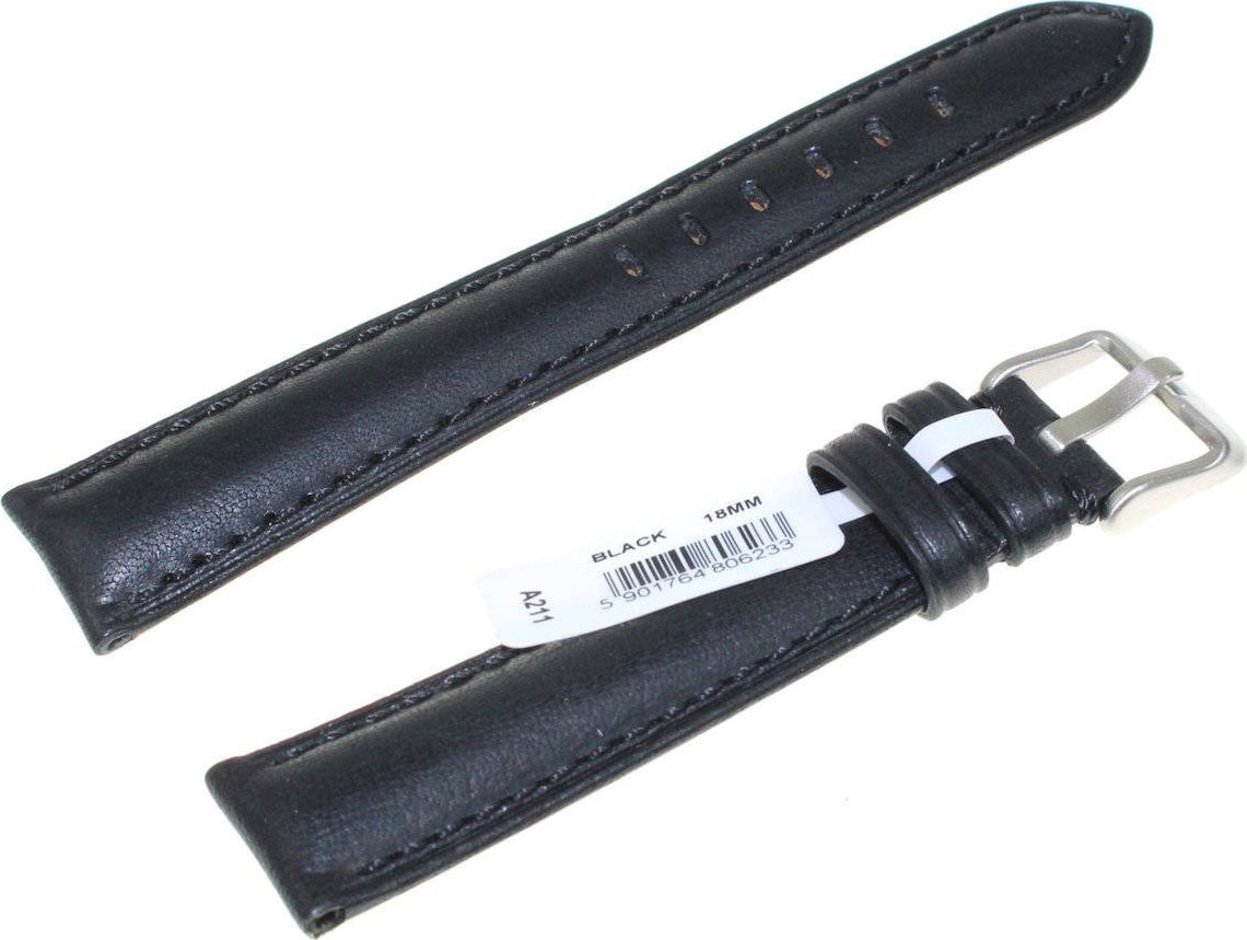 Chermond Skórzany pasek do zegarka 18 mm Chermond A211.18 czarny