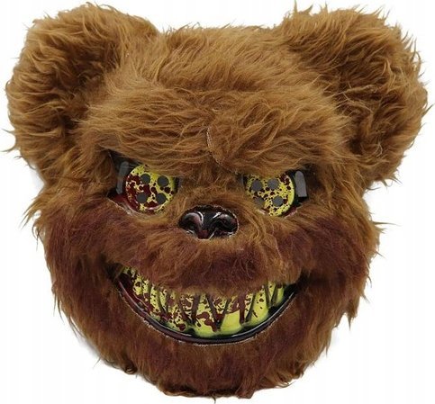 Korbi MASKA MIŚ MORDERCA STRASZNY MIŚ PUSZYSTY HALLOWEEN