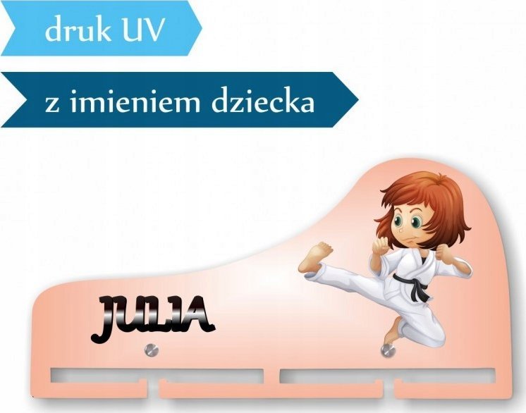 naSciane Wieszak MEDALÓWKA na medale KARATE karateka 04