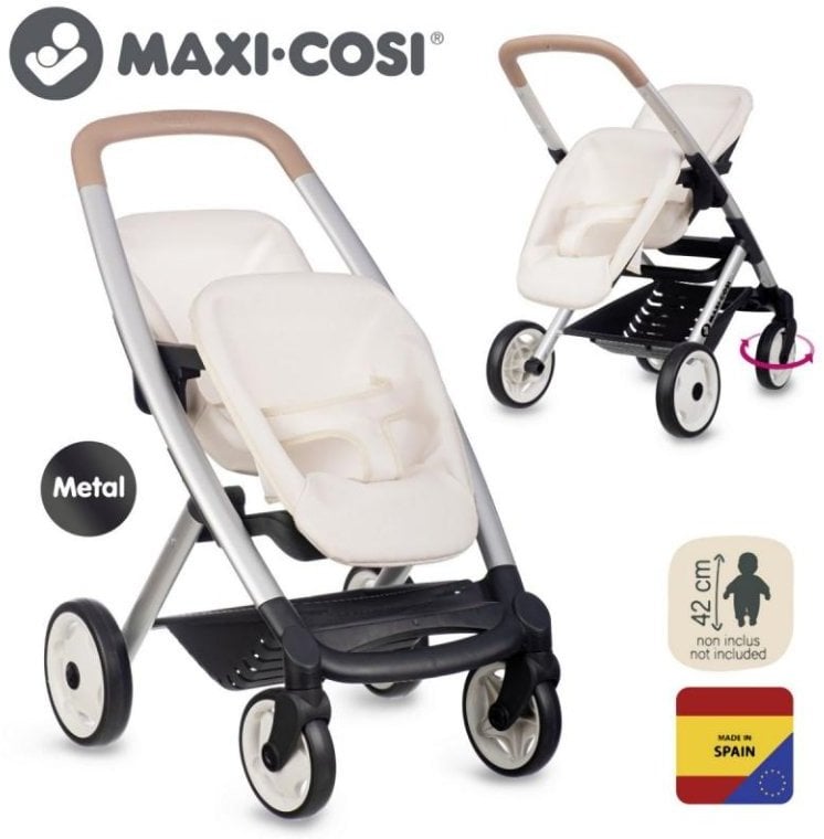 SMOBY Maxi Cosi spacerówka dla bliźniąt beż 253222