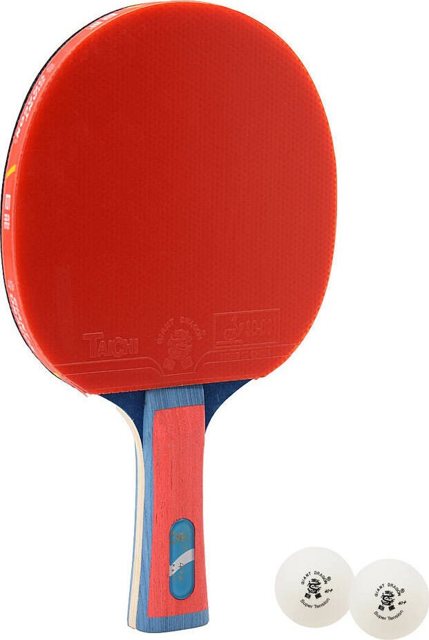 Rakietka do tenisa stołowego ping-ponga Giant Dragon 4 N804 2 piłeczki, pokrowiec Uniwersalny