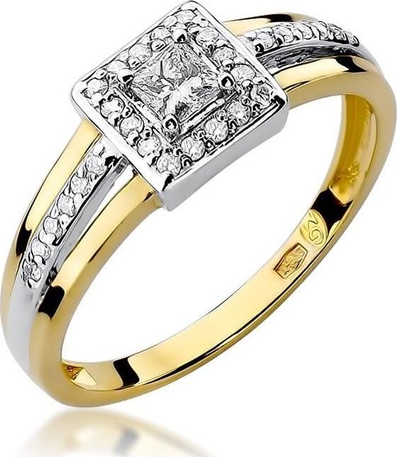Best Diamonds złoty pierścionek z brylantem 0.29ct 23