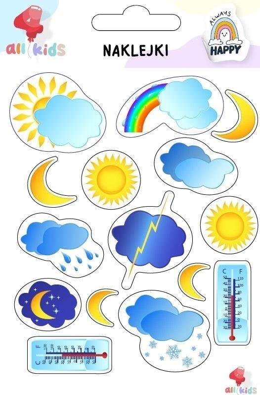 Naklejki dla dzieci Pogoda