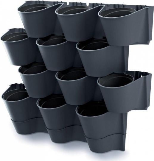 Prosperplast Ogród wertykalny wiszący - CASCADE WALL - antracyt