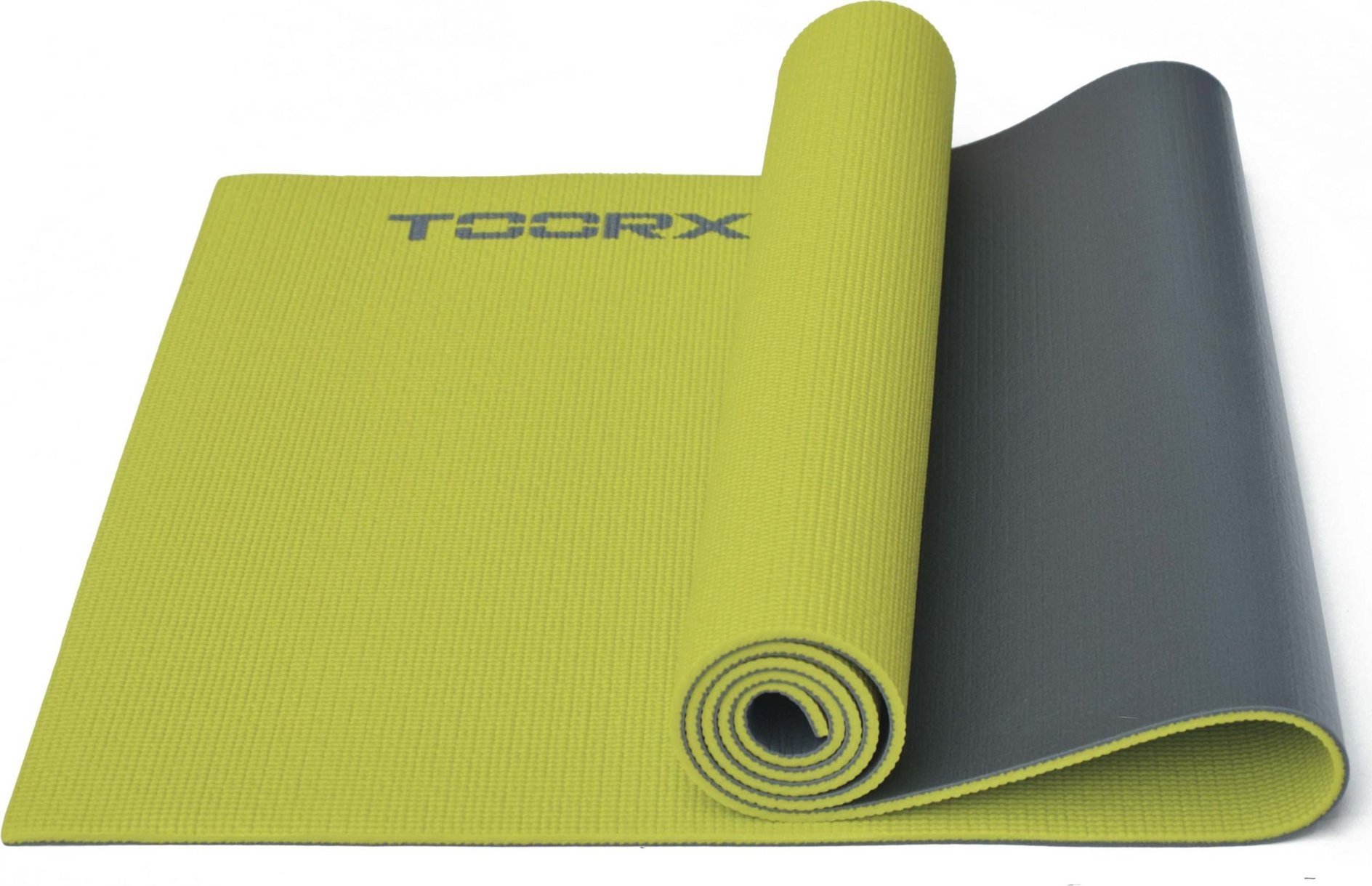 Toorx Jogos kilimėlis MAT-176 173x60x0,6 Lime žalias/ Pilkas