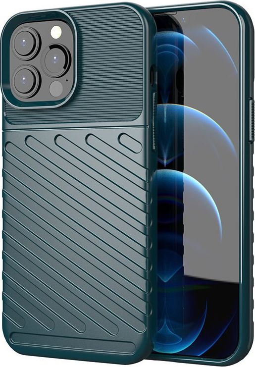 Braders Etui Thunder Case Elastyczne Pancerne do iPhone 13 Pro Max zielony