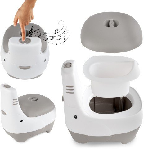 Nocnik interaktywny Fino szary