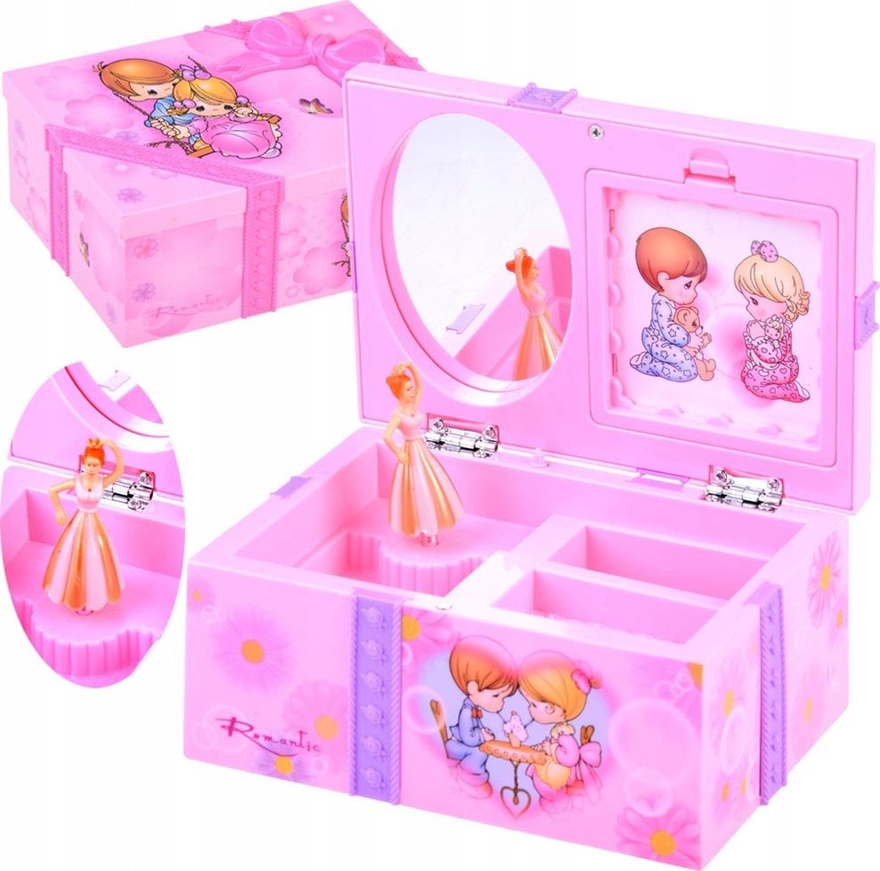 Jokomisiada Szkatułka POZYTYWKA biżuteria SKARB kasetka ZA1307