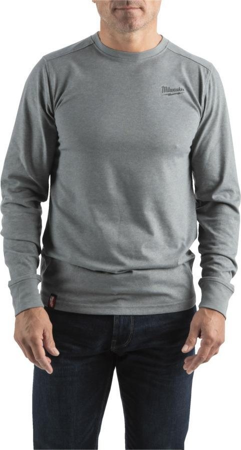 Milwaukee MILWAUKEE T-SHIRT Z DŁUGIM RĘKAWEM - SZARY HTLSGR-S