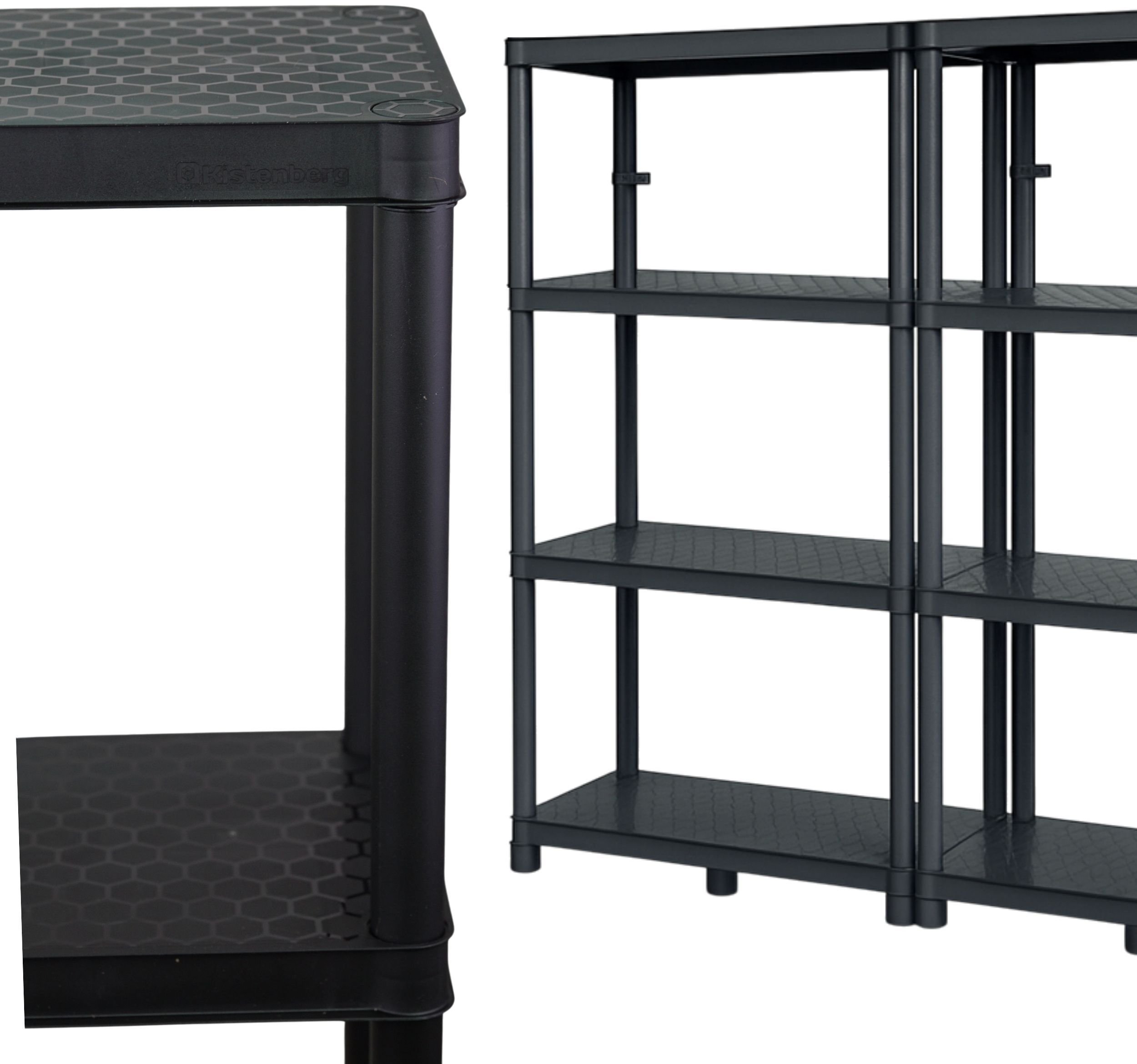 Regał magazynowy podwójny 4 półkowy 1315x1160mm do sklepu. magazynu