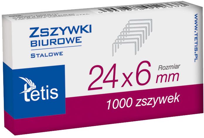 Tetis Zszywki 24/6 (GZ101-A)