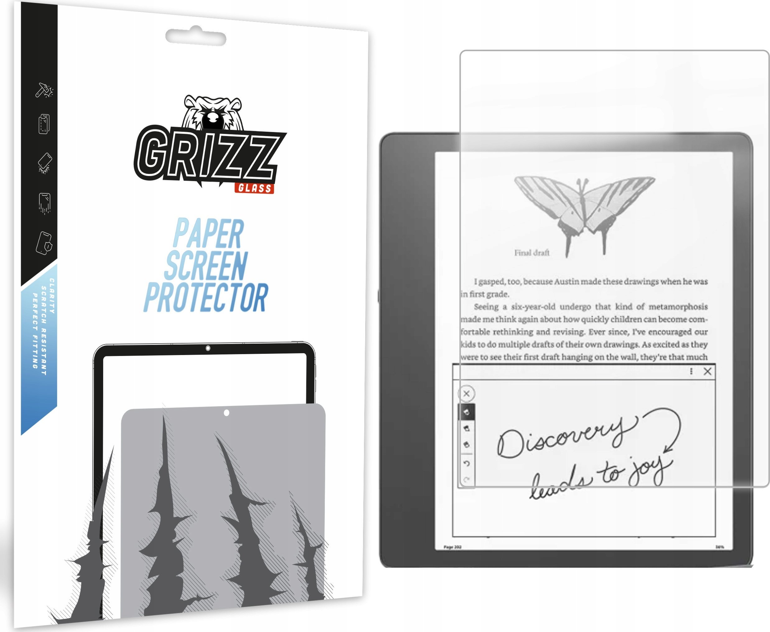 Folia matowa GrizzGlass PaperScreen do Amazon Kindle Scribe 10,2"