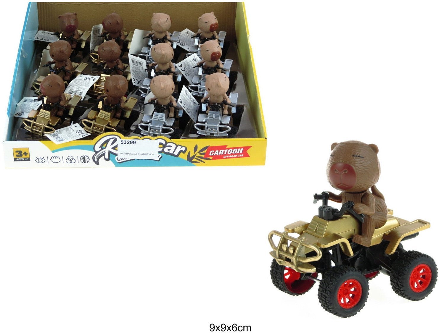 Kapibara na quadzie 9,5cm 2kol BA8824 78824