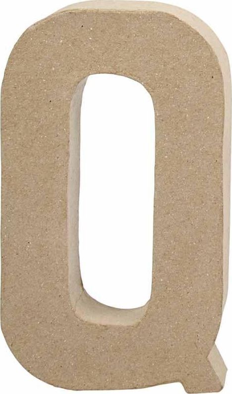 Creativ Company Litera Q z papier-mache H: 20,5 cm