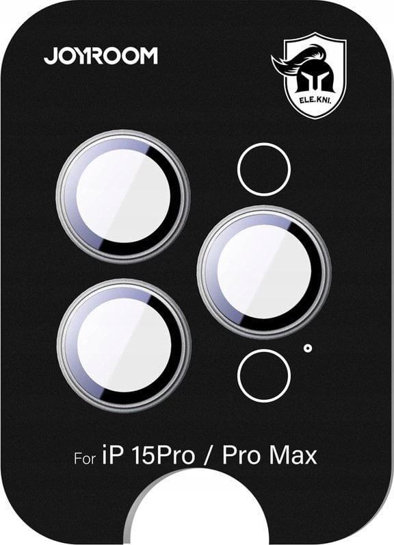 Szkło ochronne Joyroom JR-MFY0245 na obiektywy iPhone 15 Pro/15 Pro Max - srebrne
