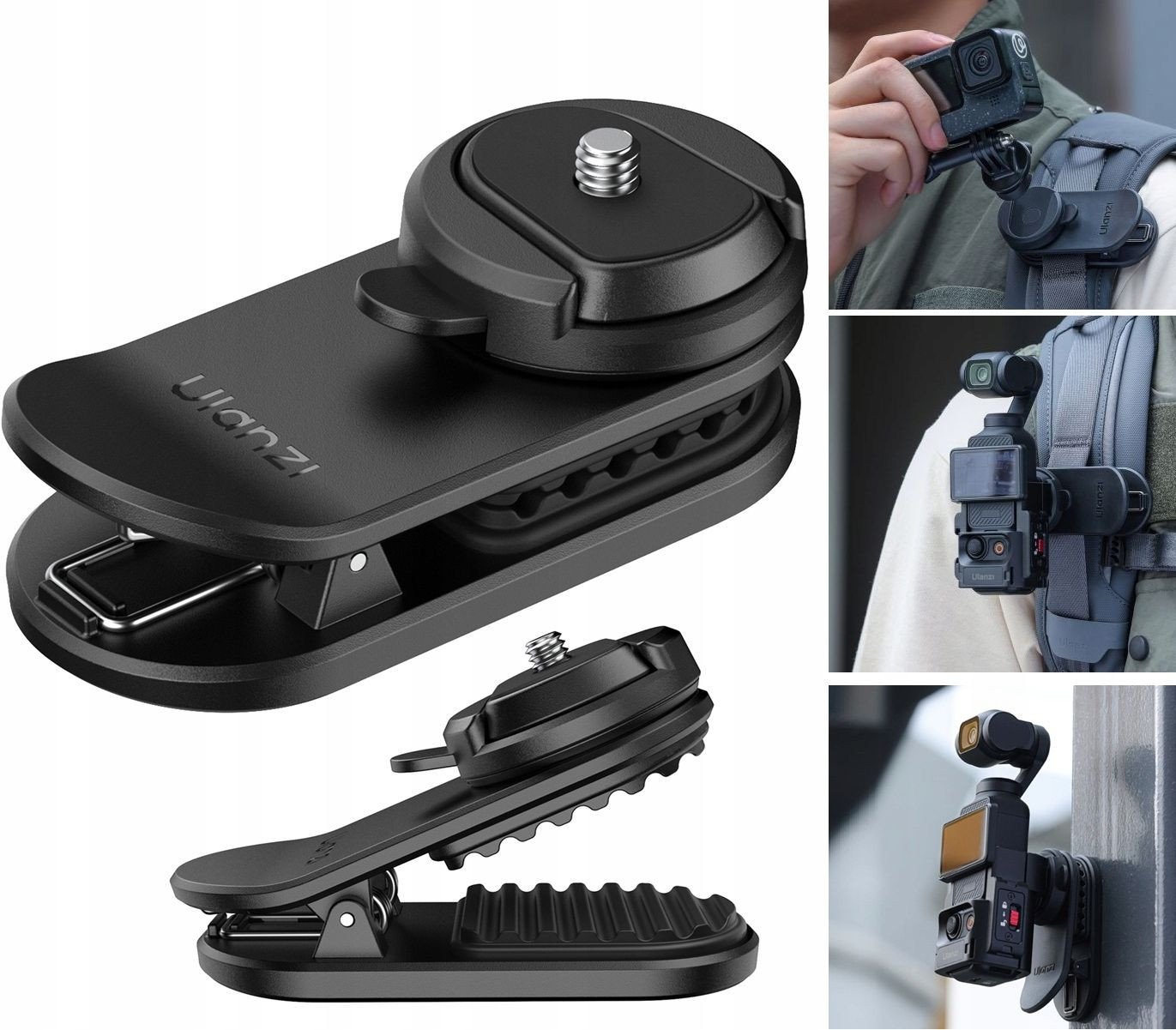 Klips Uchwyt Mocowanie Szybkozłączka Na Pasek Szelki Magnes 1/4 / Ulanzi Ck02