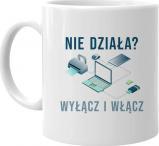 Koszulkowy Nie działa wyłącz i włącz - kubek z nadrukiem