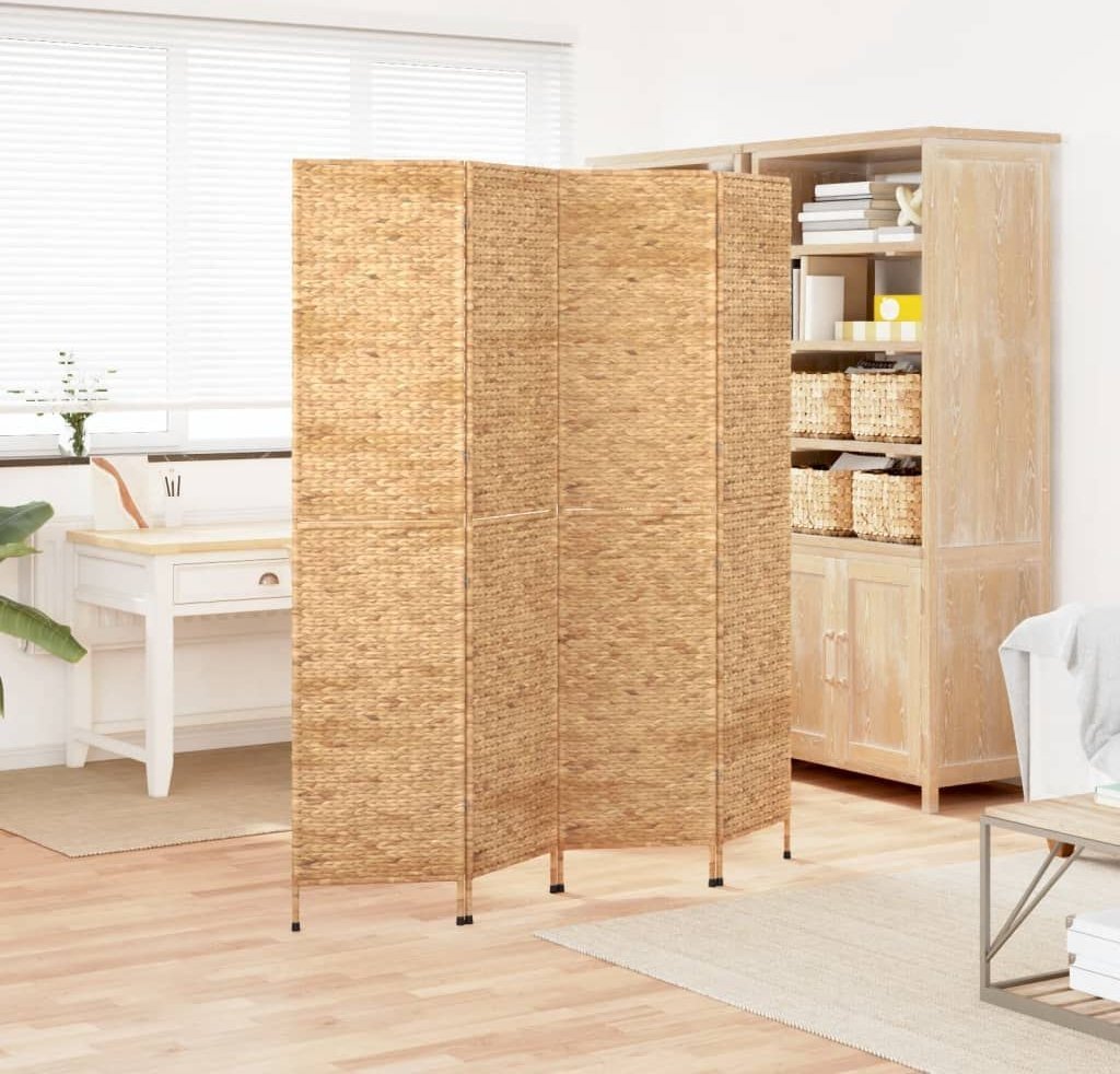 vidaXL Parawan pokojowy, 4-panelowy, 163x180 cm, hiacynt wodny