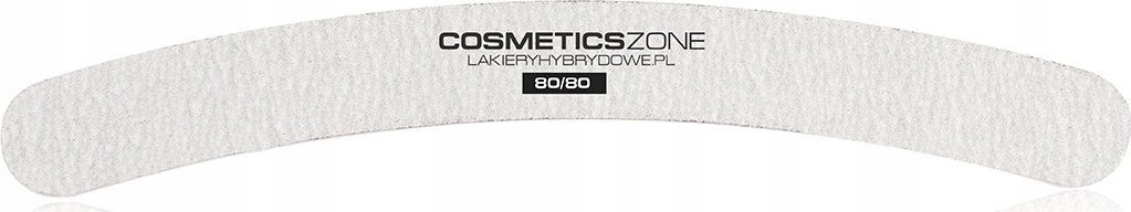 Cosmetics Zone Pilnik do paznokci żelowych banan zebra 80/80