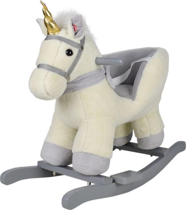 Infantastic Pluszowy jednorożec na biegunach, 68 x 33 x 47 cm