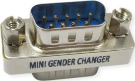Value VALUE Mini Gender Changer, DSUB 9pin. M/M