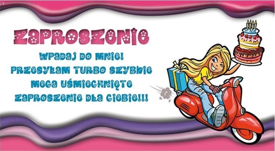 Stamp Zaproszenia Young nr 06 (opakowanie 10 szt)