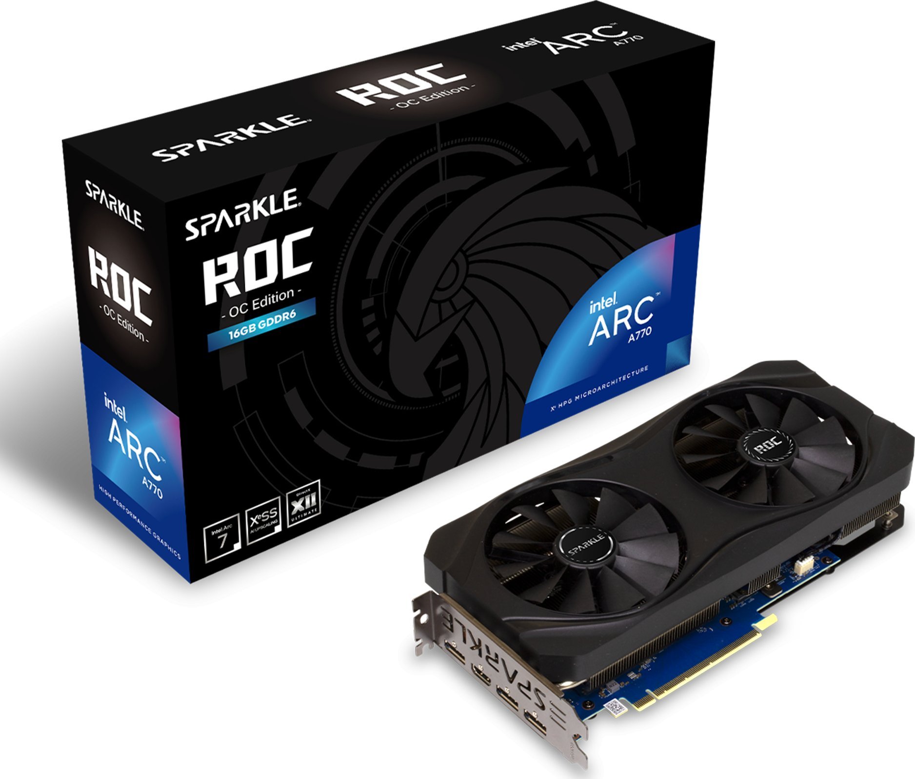 Karta graficzna Sparkle Arc A770 ROC Black 16GB GDDR6 (SA770R-16GOC)