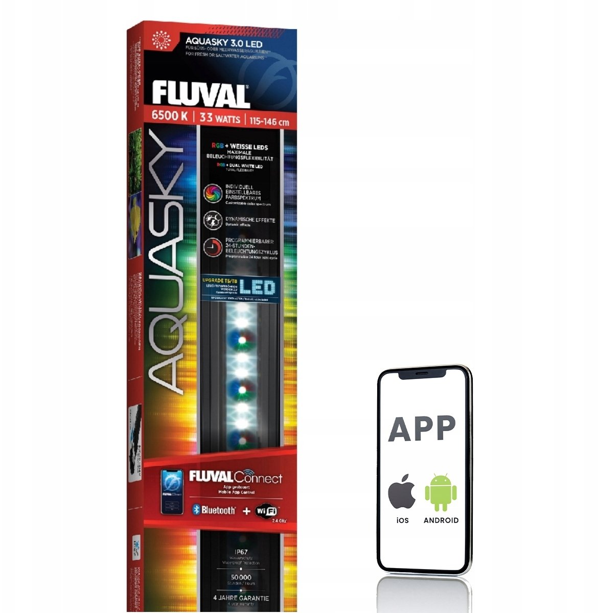 Fluval AquaSky LED 3.0 33W 115-146cm