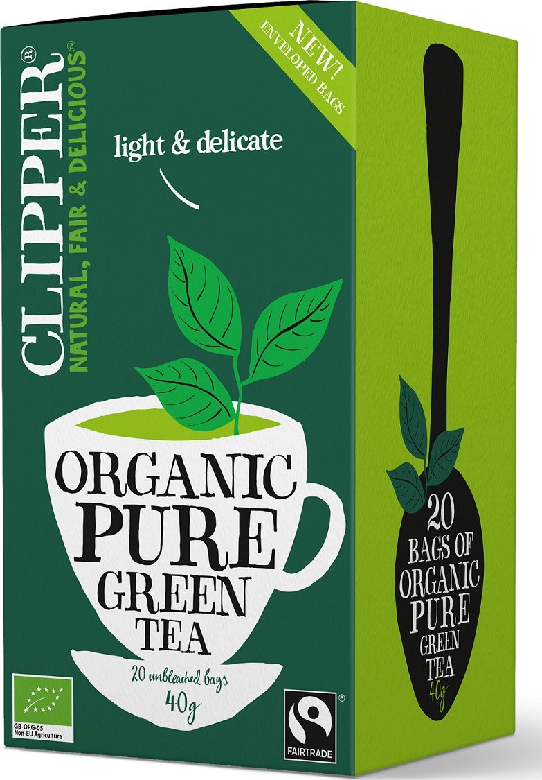 Clipper Herbata zielona ekologiczna 40g (20 x 2g) - Clipper