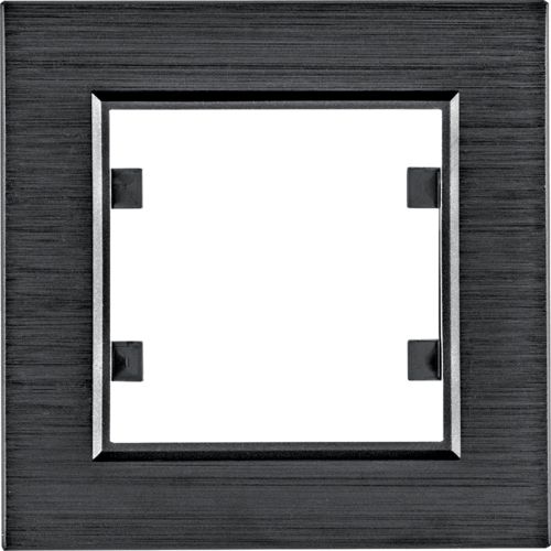 Hager Lumina passion ramka 1-krotna aluminium czarna (WL9013)