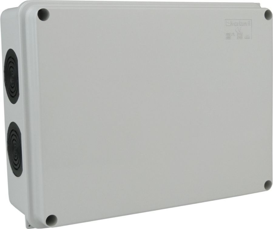 Marlanvil Puszka natynkowa z dławikami wym/wew 190x145x70 10membran IP66 009.PG M-L 1827