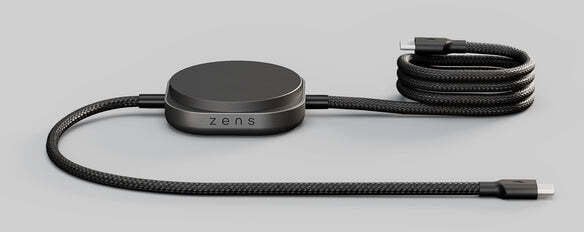 Kabel USB Zens Charging Cable USB C-C Pro 2 - magnetyczny kabel USBC-C do ładowania przewodowego do 240W, wspiera Qi2 15W, długość 1,5m (black)