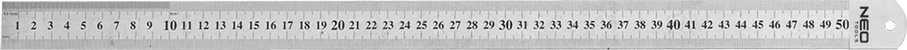 Neo Przymiar liniowy 50 cm, stal nierdzewna