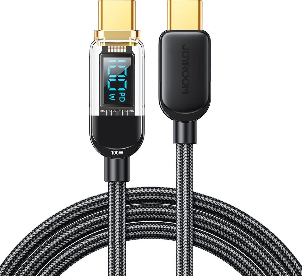 Kabel USB Joyroom USB-C - USB-C 1.2 m Czarny (JYR646)
