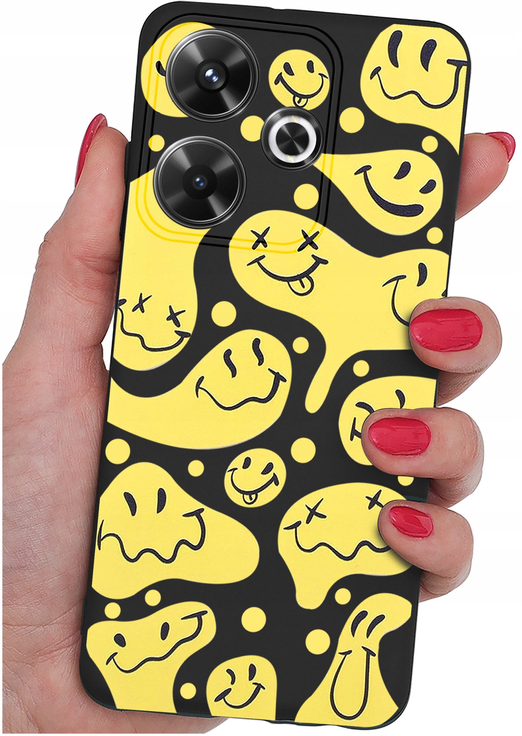 Etui do Xiaomi Redmi 13 4G WZORY |SILIKONOWE MATT CASE + SZKŁO 9H