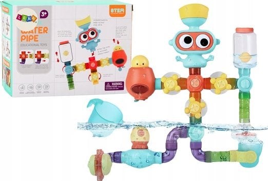 LeanToys Interaktywna Zabawka Edukacyjna Wodna Do Kąpieli Ludzik Planeta