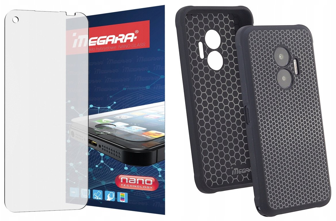 Szkło Hybrydowe Na Wyświetlacz + Etui Do Hammer Blade V Case Cover Futerał