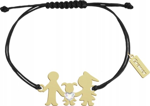 Radziszewska Jewellery Pozłacana Bransoletka Rodzina córka GRAWER