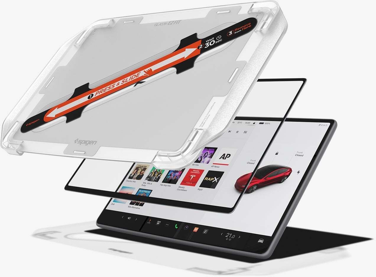 Spigen EZ Fit Clear Transparent (15.4"/1 Pack) - Tesla Model Y (2025/2026)/Model 3 (2024/2025/2026)