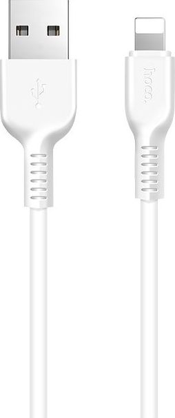 Kabel USB Partner Tele.com USB-A - Lightning 1 m Biały (6957531061151)