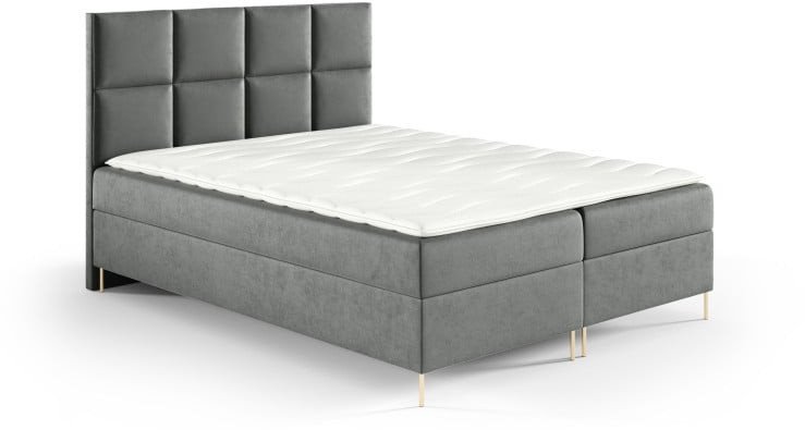 Łóżko kontynentalne Gobi Box 160x200 z nogami riviera 91