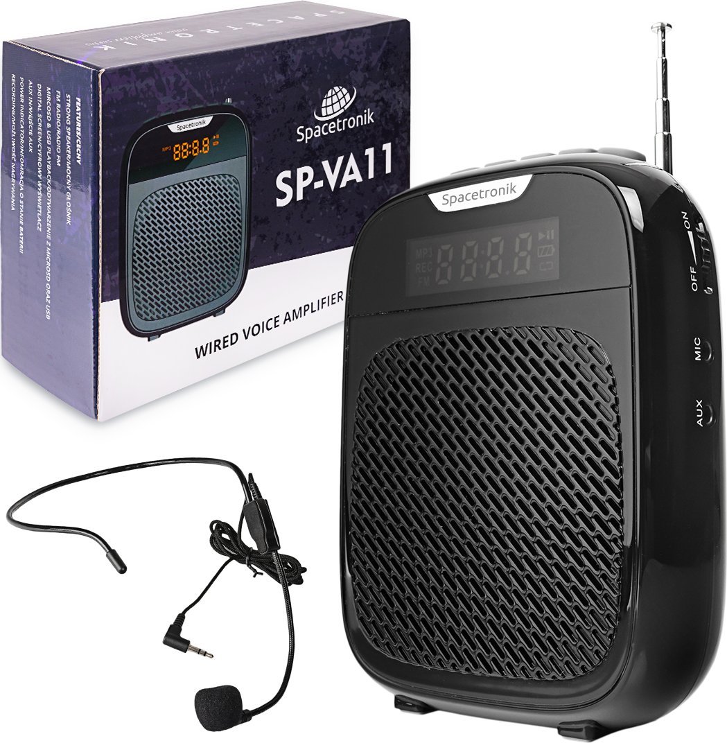 Mikrofon Spacetronik Przewodowy Wzmacniacz Głosu Mikrofon Spacetronik + FM