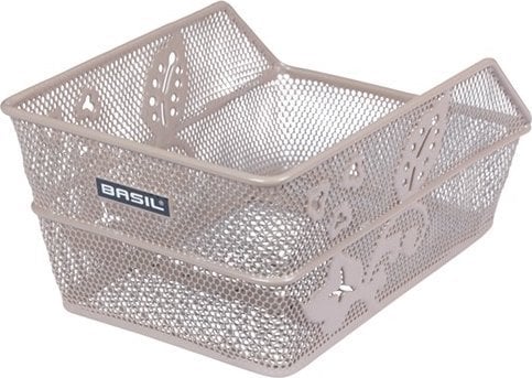 Kosz na tylny bagażnik BASIL CENTO FLOWER S, Stalowy, Nude Metallic (NEW 2025)