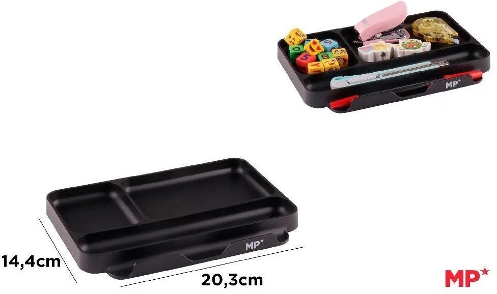 Organizer na biurko tacka czarny